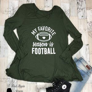 Favorite season long sleeve plus tunic 1XLarge